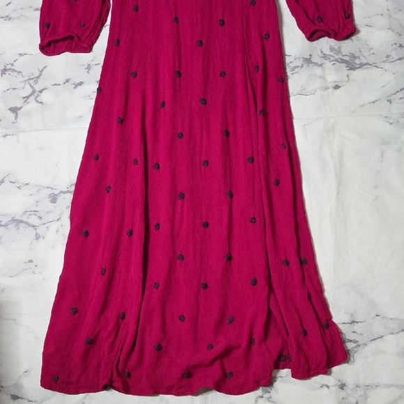 Free People Pink Fable Embroidered Festival Midi Dress - Picture 9 of 9